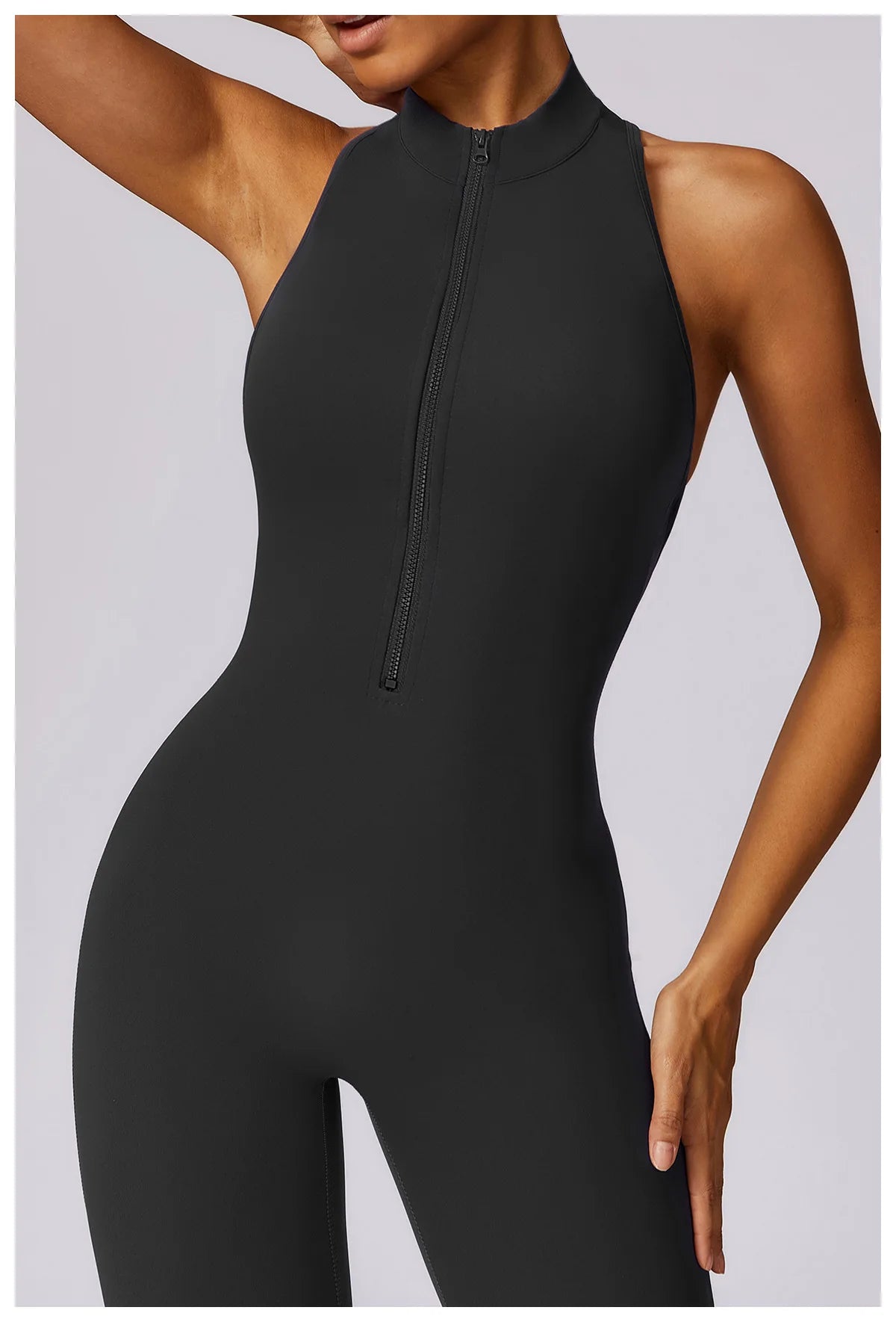 V-Back Athletic Yoga Jumpsuit