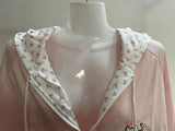 Women's Cat & Floral Print Zip-Up Hoodie
