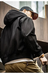 Maden J130 Heavyweight Canvas Hooded Jacket for Men