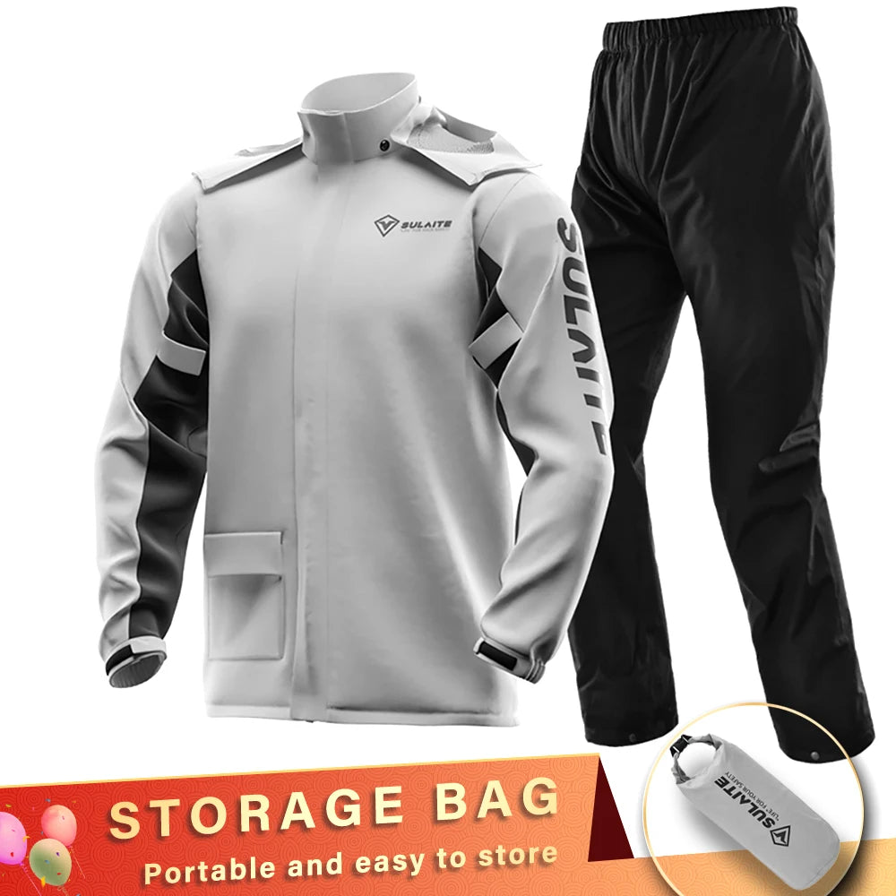 SULAITE Men's All-Weather Riding Rain Suit – Jacket & Pants Set