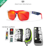 KDEAM All Black Men's Sunglasses Polarized And UV400 Protection Lens Driving Fishing Glasses Mirror With Complete Package
