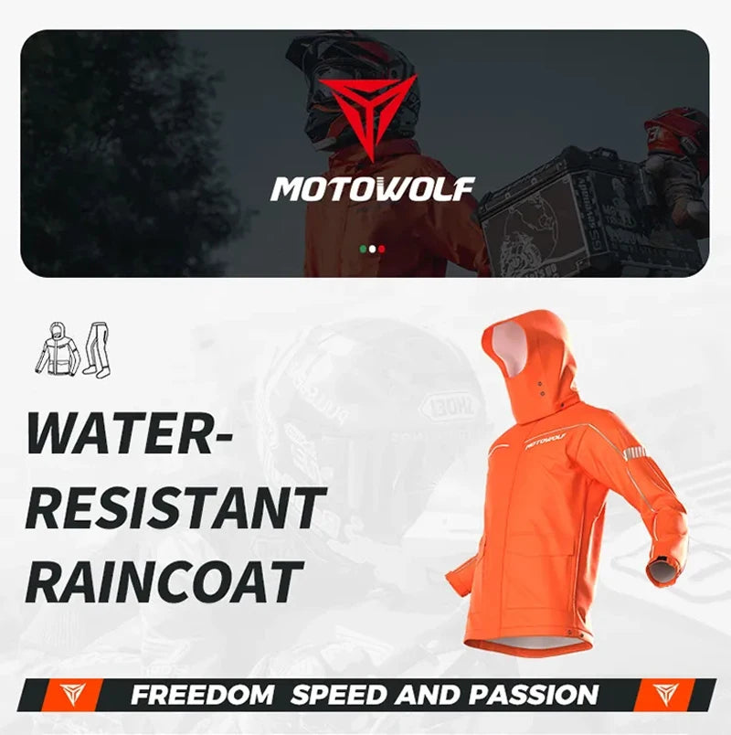 Waterproof Motorcycle Rain Suit – Jacket & Pants Set
