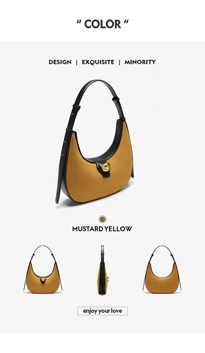 BAFELLI 2026 NEW WOMEN'S HANDBAG CAT SERIES GENUINE LEATHER LUXURY BRAND FASHION STYLE SHOULDER HOBOS LARGE SIZE BAGS FEMALE