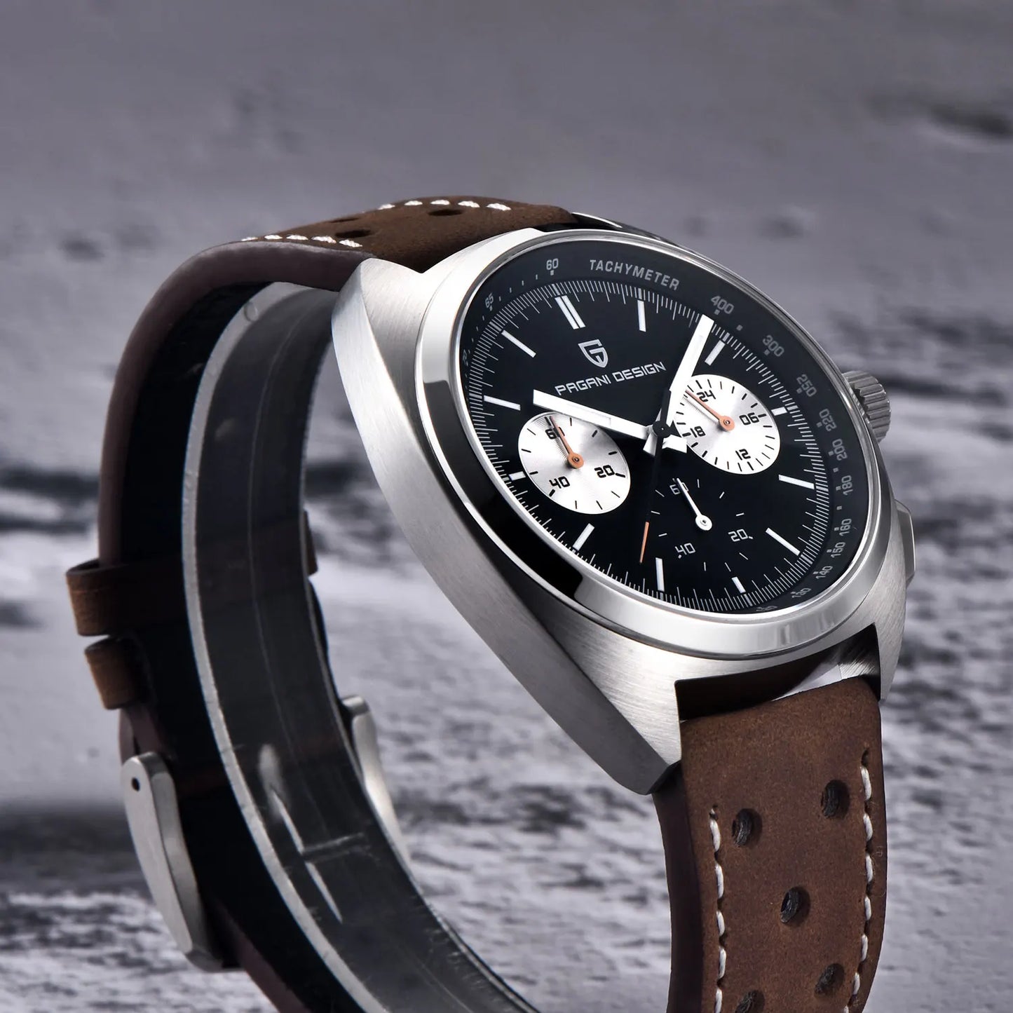 2026 New PAGANI DESIGN Turtle Back Luxury Quartz Watch for Men Fashion Sports Chronograph Men's Watch Luminous Leather strap