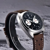 2026 New PAGANI DESIGN Turtle Back Luxury Quartz Watch for Men Fashion Sports Chronograph Men's Watch Luminous Leather strap