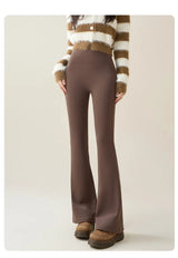 Women's Fleece-Lined High Waist Flare Leggings
