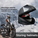 LED Hiking Backpack For Men Hard Shell LED Motorcycle Cycling Helmet Backpack woman Business Travel Waterproof Laptop Backpack