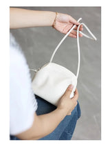 Women's Real Leather Crossbody Bags Luxury Designer Soft Black Shoulder Bag Cowhide Small Size Versatile Fashion Purses