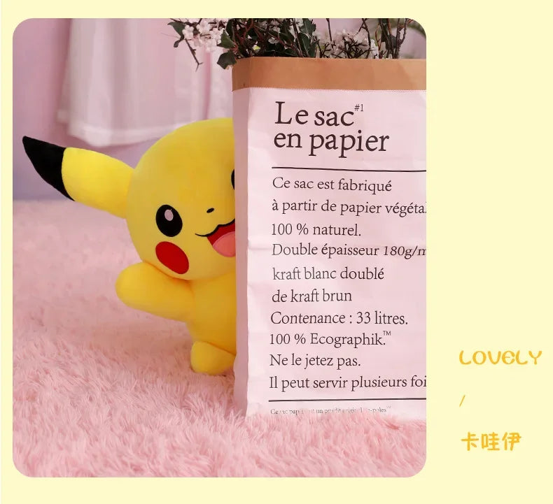 25/45/55/65CM Pokemon Pikachu Plush Doll Japanese Cartoon Animal Stuffed Toy Kawaii Pikachu Ornaments Sofa Cushion Plushies Gift