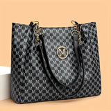 Women's Vintage Letter Tote Shoulder Bag