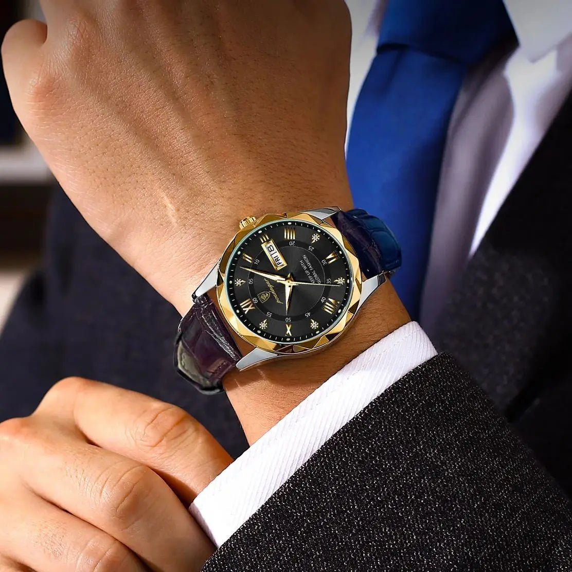 POEDAGAR 615 Men's Luxury Quartz Watch