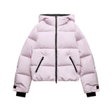 Elegant Faux Fur Hooded Women's Ski Jumpsuit