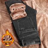 Men's Fleece-Lined Stretch Jeans