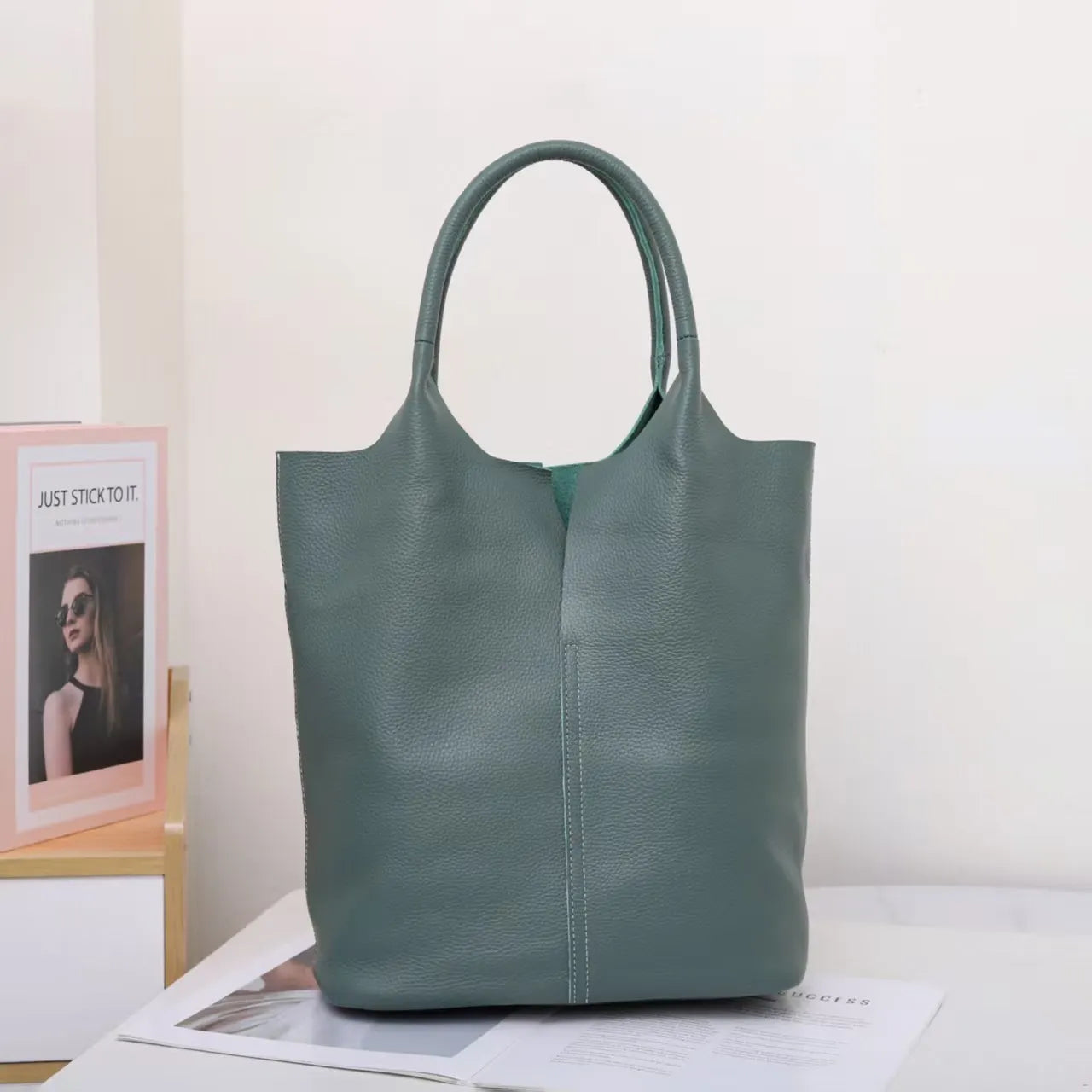 Luxury Soft Leather Bucket Bag | Large Women’s Shoulder Bag