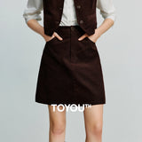 Toyouth Corduroy A-Line Mini Skirt | Autumn 2025