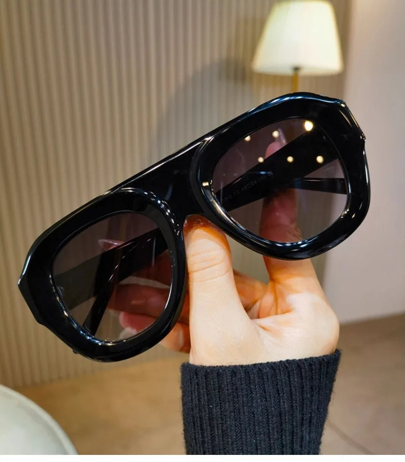 Women's Square Acetate Sunglasses – UV400 & Polarized