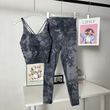 Seamless Tie-Dye Yoga Set