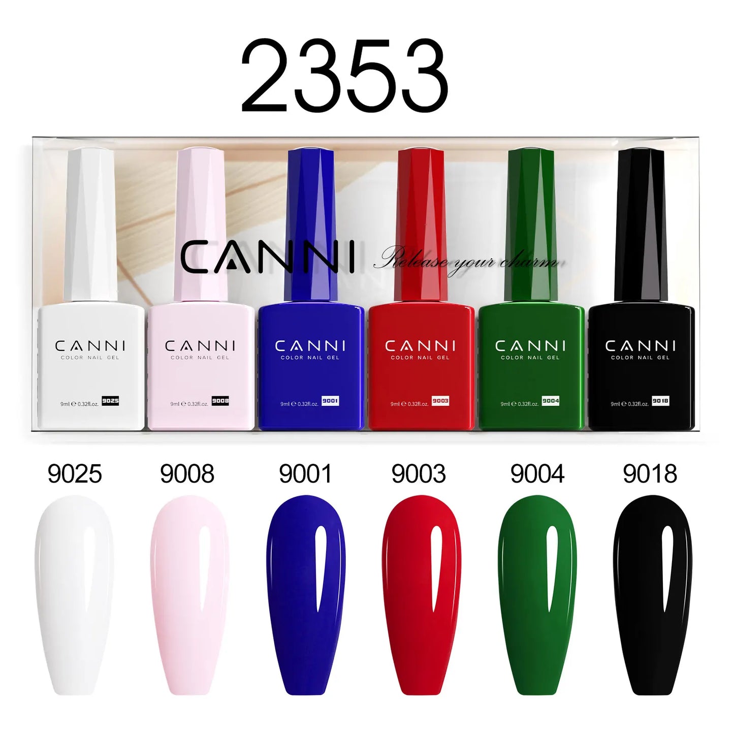 CANNI HEMA-Free Gel Polish Kit | Jelly, Nude & Rubber Base