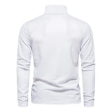 AIOPESON Men's Deer Embroidery Polo Shirt – Long Sleeve