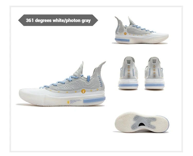 361 Degrees Joker 1 GT Men Basketball Shoes New Trendy Leather Breathable Shock-Absorbing Wear-resistant Male Sneakers 672511103