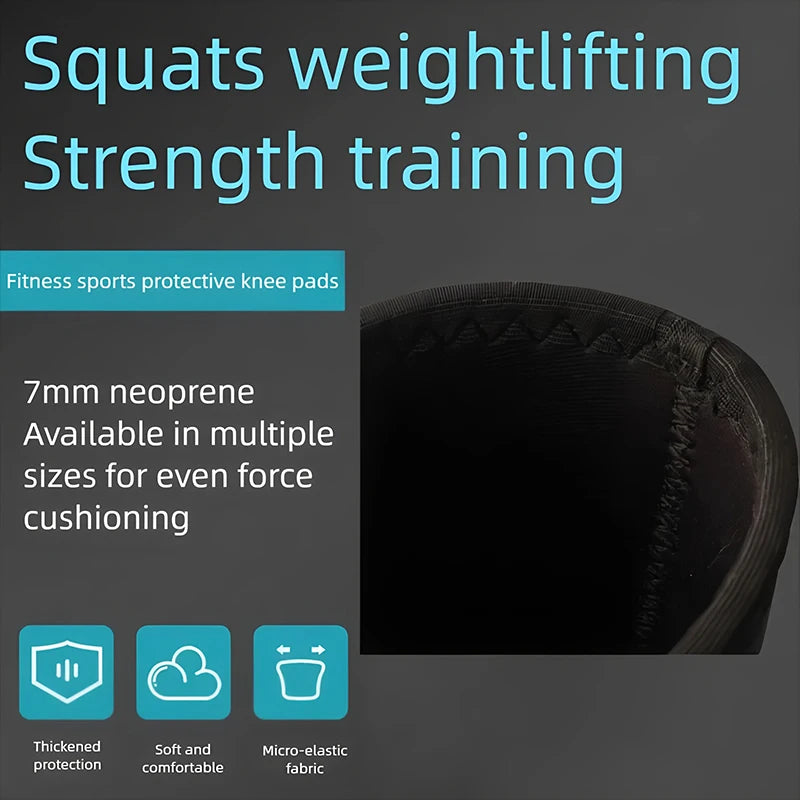 7mm Neoprene Knee Sleeves – Pro Support for Weightlifting