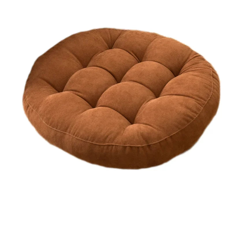 Round Floor Cushion Seating for Adults,Tufted Thick Meditation Cushion for Floor Seating Yoga Living Room Office