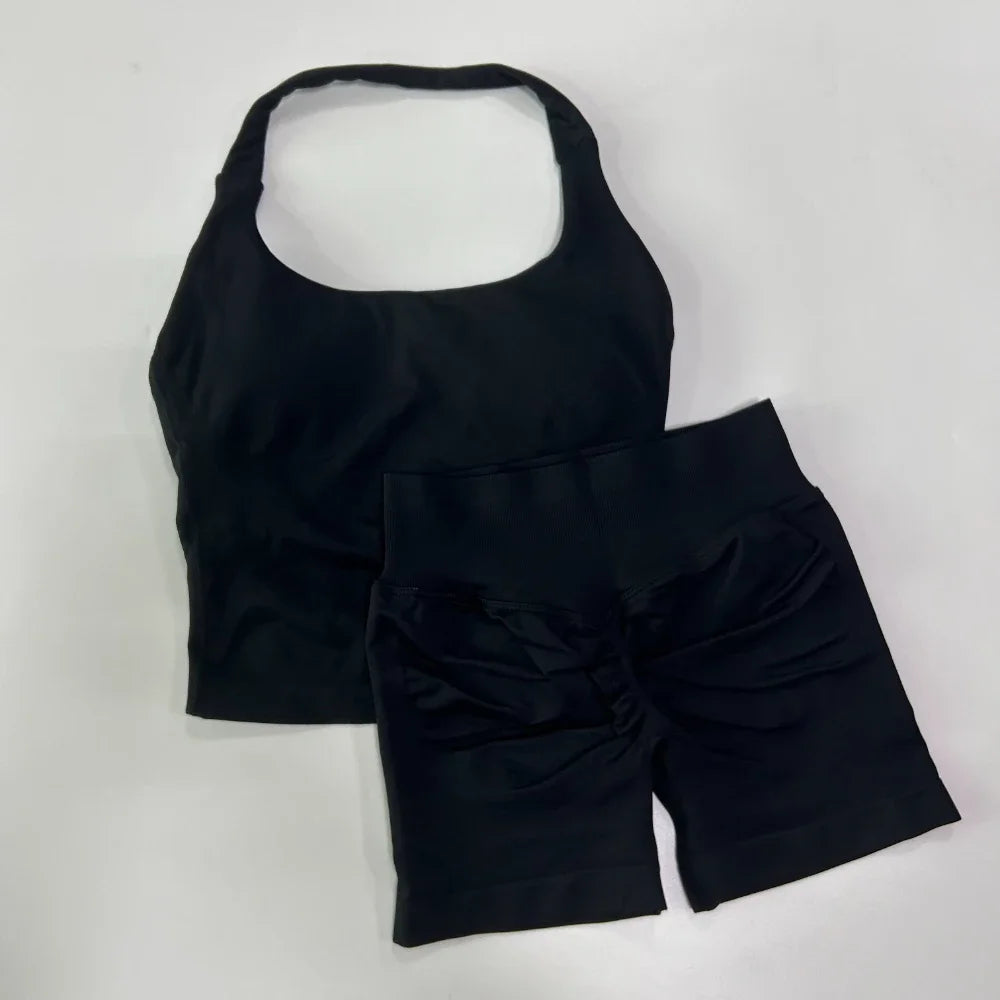 Seamless Halter Yoga & Fitness Set