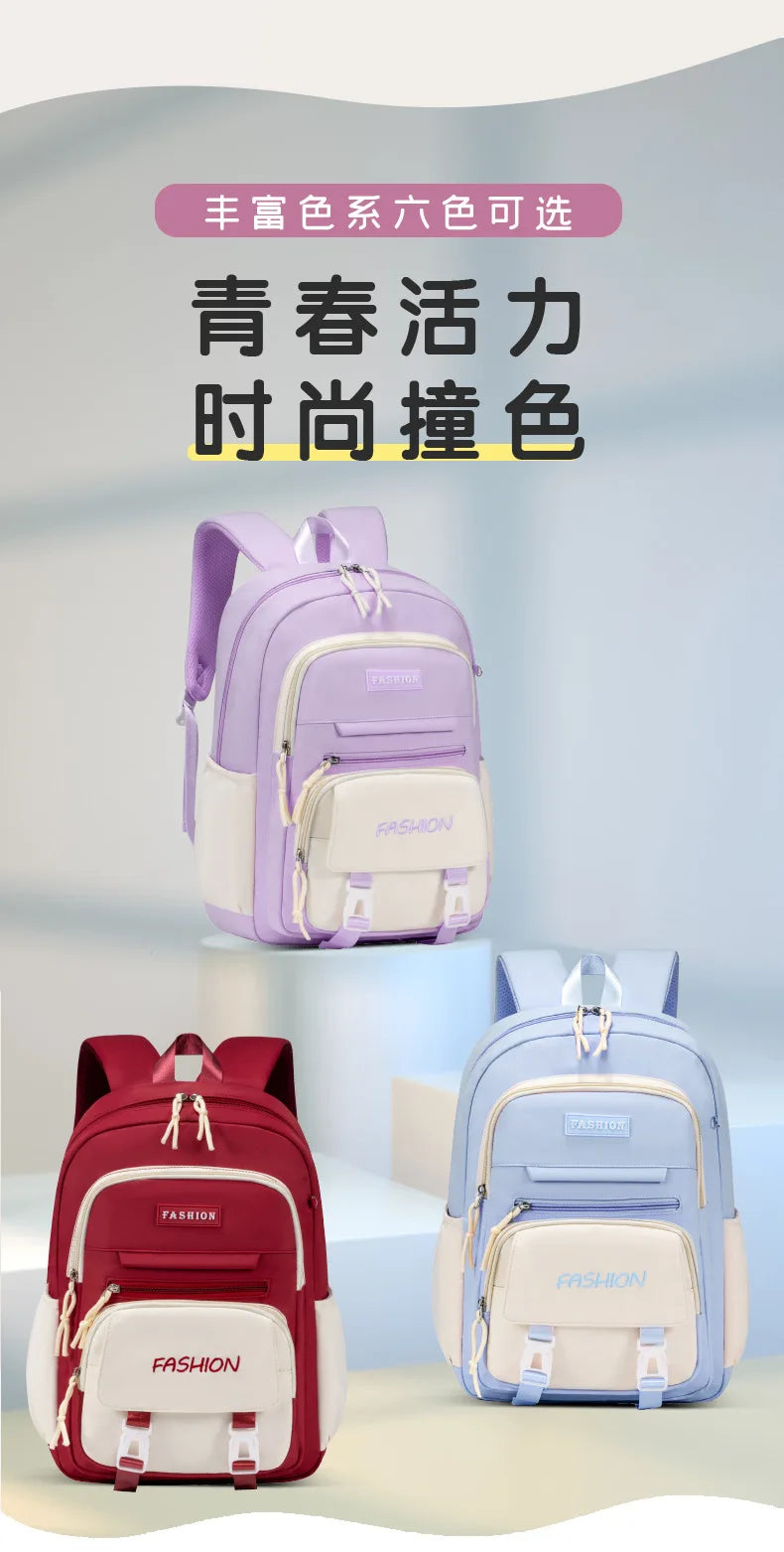 School Bags Girls Backpack Back Pack For Teenager Women Children Female Schoolbag Primary High Bagpack Class Teens Book Bag