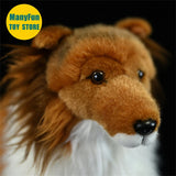 Border Collie High Fidelity Anime Cute Plushie Sheep Dog Plush Toys Lifelike Animals Simulation Stuffed Doll Kawai Toy Gifts