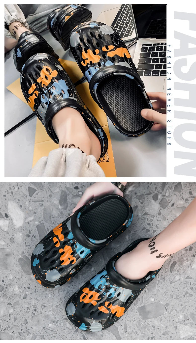 Clog Sandals — Lightweight EVA Beach Slippers for Men