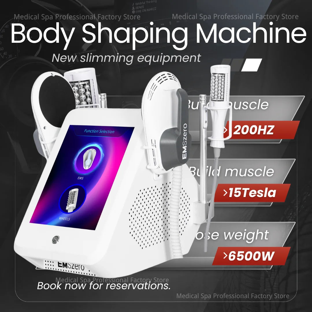 6500W EMS MYOslim Sculpt Machine 200HZ Sculpting Electromagnetic Shaping Slimming Muscle Stimulation Weight Loss  EMSzero