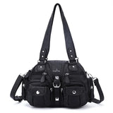 Vintage Women Handbags Satchel Top-handle Handbag PU Shoulder Bag Dumpling Pack Give Gifts Shoulder Bags Phone Money Pack