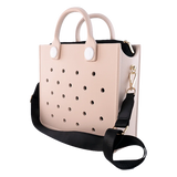 EVA Large Leather Shoulder Bag Handbag Tote Bag Storage for Women Casual Waterproof Beach Bag Hole Fit Charm Fashion Storage Bag