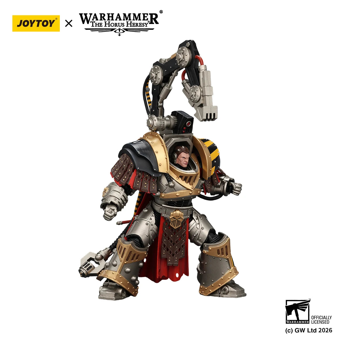 [IN STOCK]JOYTOY Warhammer 40K 1/18 Action Figure Iron Warriors Warsmithwith  Graviton Crusher Hammer figures Toys
