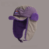 Embroidered Plush Earflap Bomber Hat – Unisex Winter