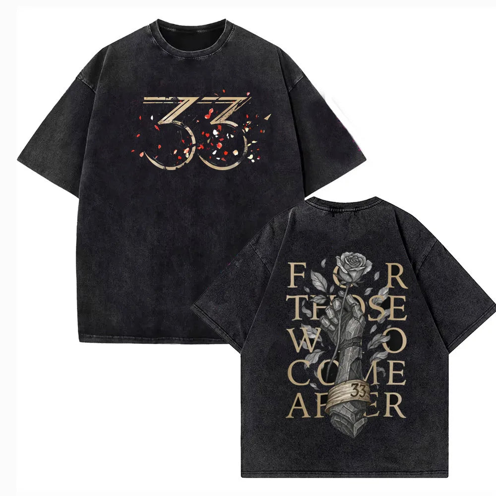 Clair Obscur Expedition 33 Washed Cotton T-Shirt