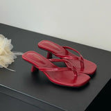 Bailamos 2025 Brand Women Slippers High Heels Sandals Sexy Open Toe Party Wedding Summer Shoes Woman Soft Outdoor Slides Beach F