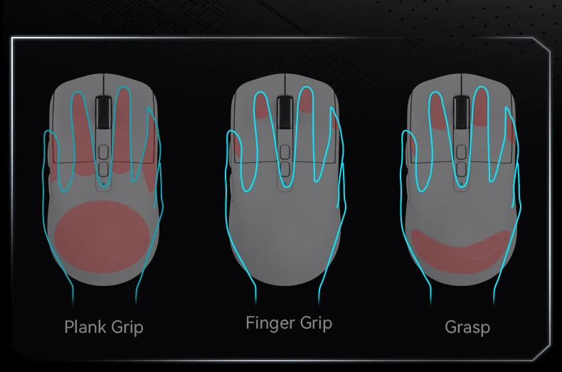 Attack Shark X6 Wireless Mouse RGB Touch Magnetic Charging Base PAW3395 Tri-Mode Connection Macro Gaming Mouse