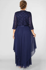 Elegant Sequined Chiffon Maxi Dress