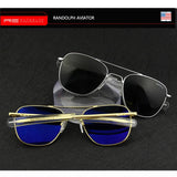 Men's Pilot Sunglasses – Mirror Lens UV400 Alloy Frame