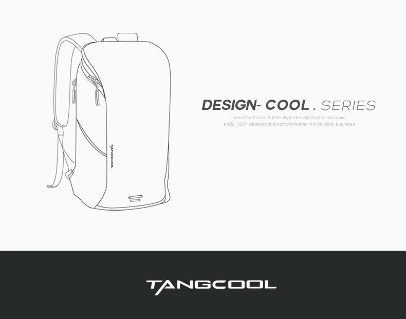 TANGCOOL Men Backpack Large Capacity 17 Inch Laptop Business Work Travel Backpack for Male Women Schoolbag