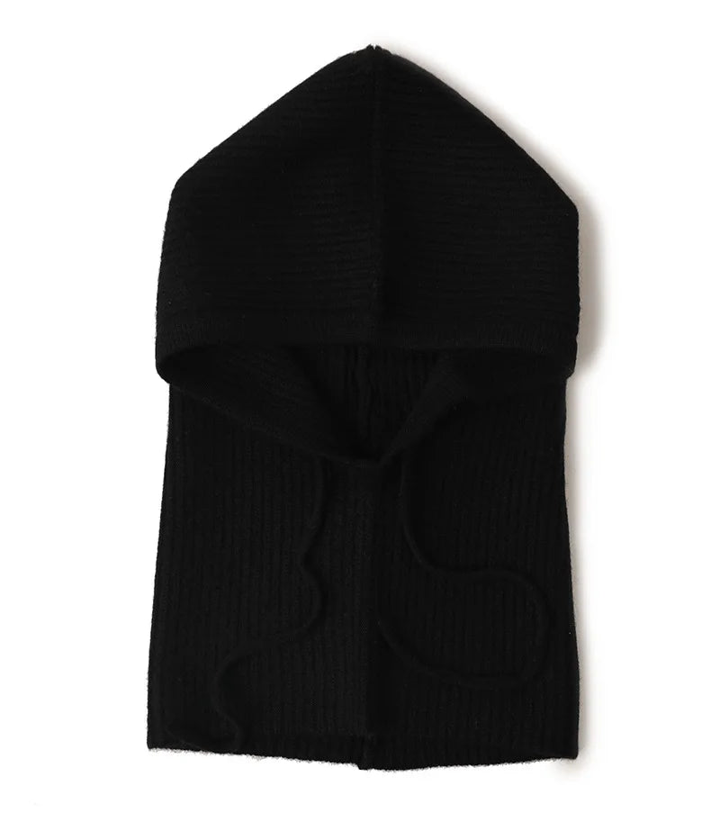 Women's Wool Knit Balaclava Hat – Warm Winter Ski Bonnet