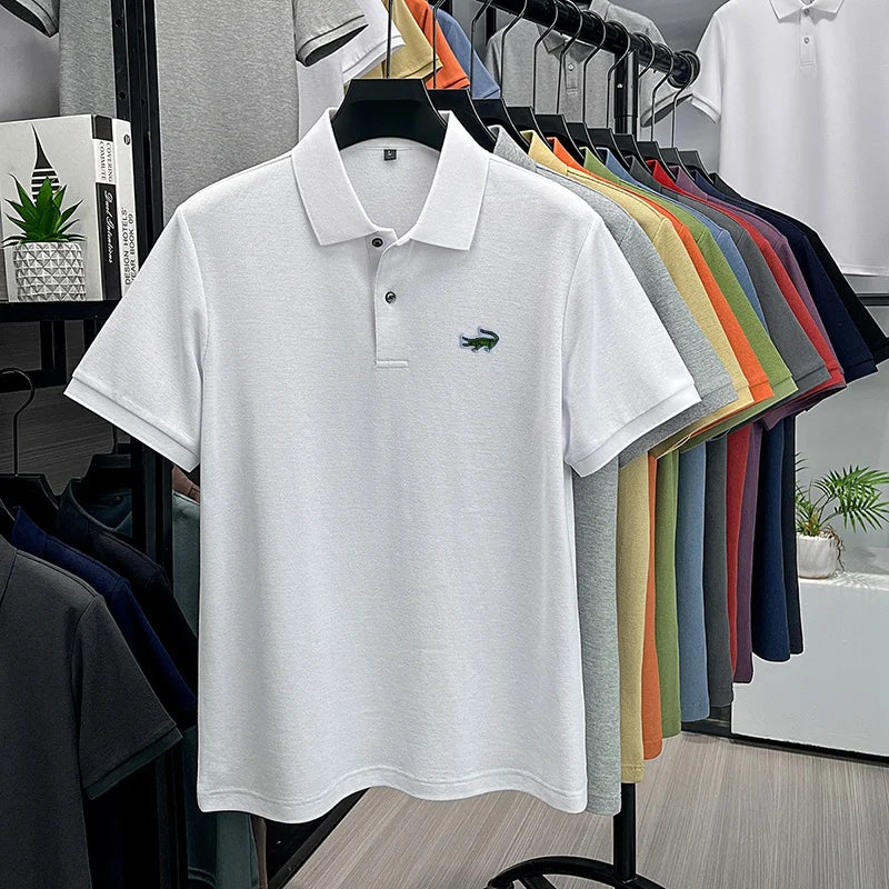 Men's Cotton Embroidered Polo Shirt
