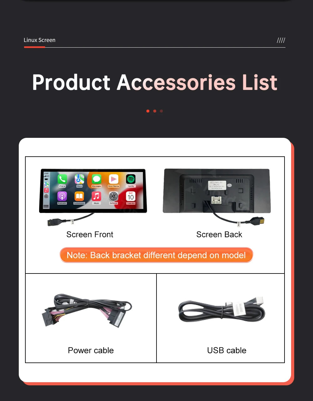 12.3'' BMW F20/F21/F22/F23 Linux CarPlay & Android Auto Screen