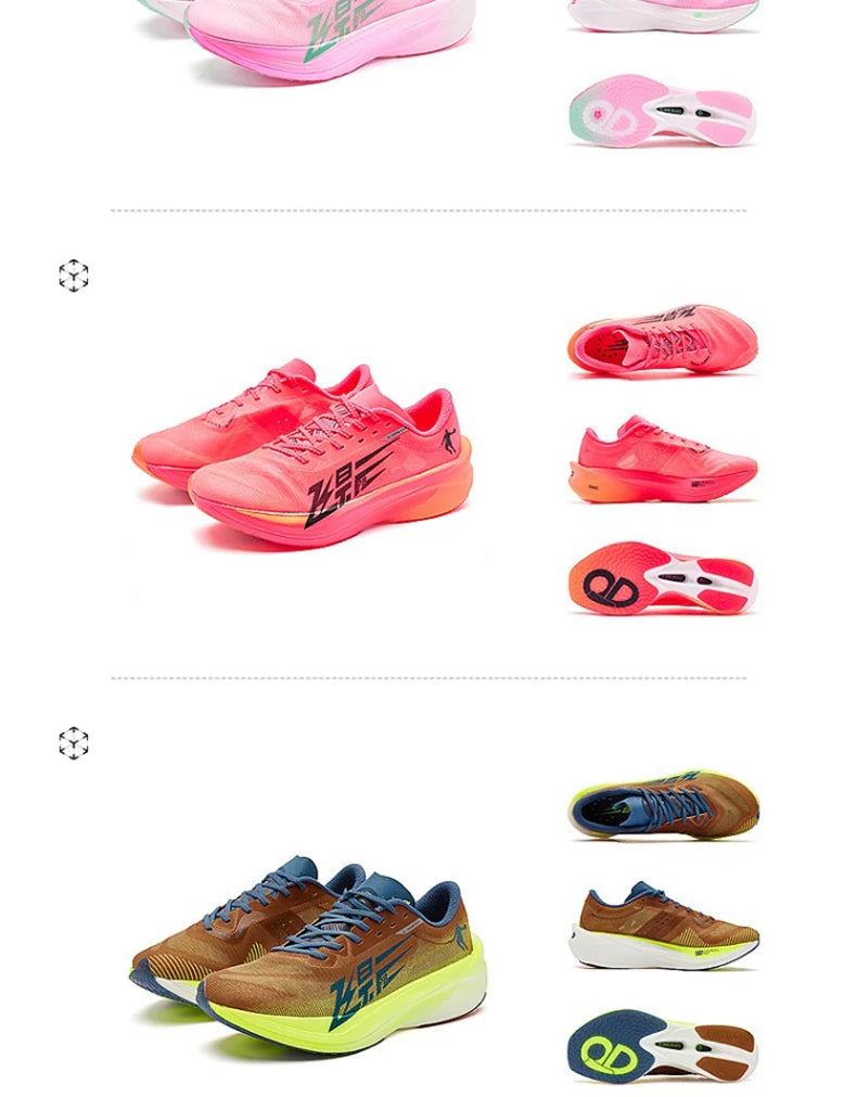 QIAODAN Feiying PB4.0 Full Palm Carbon Plate Running Shoes Men's 2026 Shock Breathable Marathon Sports Sneakers BM23240299