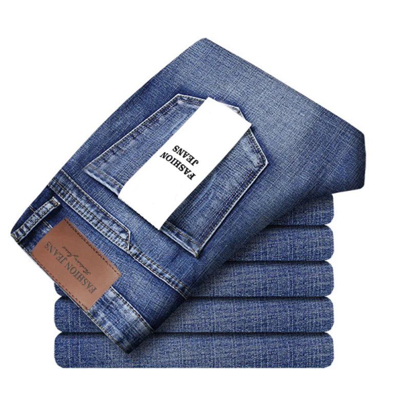 Men’s Classic Straight-Leg Stretch Jeans