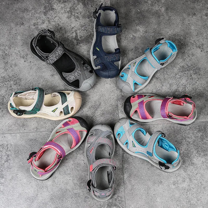 Outdoor Sports Sandals Hole Hole Beach Men and Women Non-slip Soft Bottom Speed Interference Water River Tracing Shoes