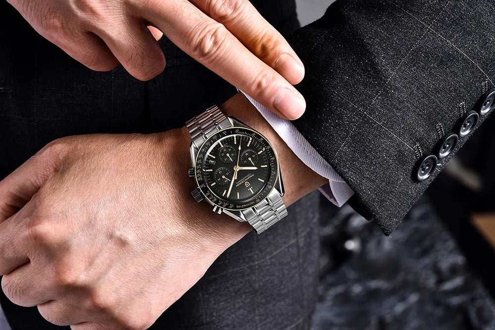 2026 New PAGANI DESIGN 1701 V5 Men's Watches Luxury Quartz Watch Men Sports Speed Chronograph AR Sapphire glass 100M Waterproof
