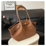 2025 Leopard Print Suede Women Tote Bag with Inner Pocket Underarm Bag Large Capacity Satchel Bag for Work Travel Purses Handbag