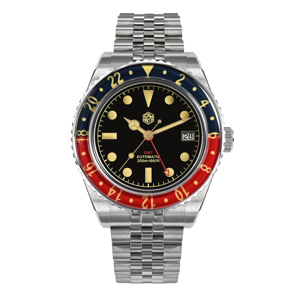 San Martin 40mm SN0005 GMT Automatic Watch | NH34